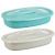 Миска прямоугольная 1.5л. с крышкой (то)
