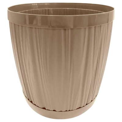 Горшок для цветов BARCELONA 1,8л молочный шоколад
