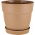 Горшок для цветов Villa de Fiori D170мм с поддоном 2л молочный шоколад (то)