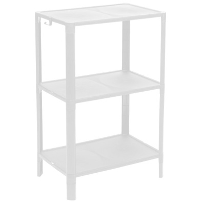 Этажерка VIKEA 3-х ярусная (белый) (то)