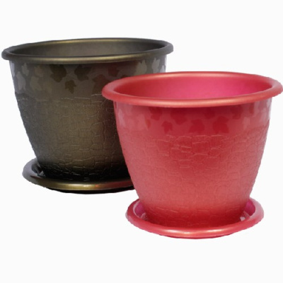 Горшок цв. "Розалия" 3.2л. с поддоном (белый)(то)