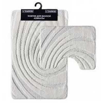 Коврик из полипропилена на латексной основе, "L'CADESI LEMIS", 60х100см из 2 штук,3019 лиловый , Тур