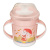 Поильник с ручками, декором и защитной крышкой 320мл (Св.розовый)(то)