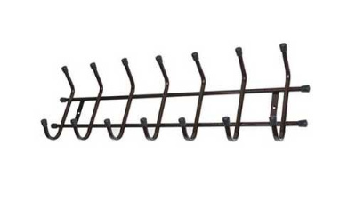Вешалка настенная 7-ми рожковая, коричневая, трубка (хпп) (то)