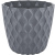 Горшок для цветов Wave D115мм с дренажной сеткой 0,65л вулканический серый (то)