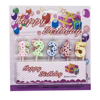 Свечи для торта ЦИФРЫ