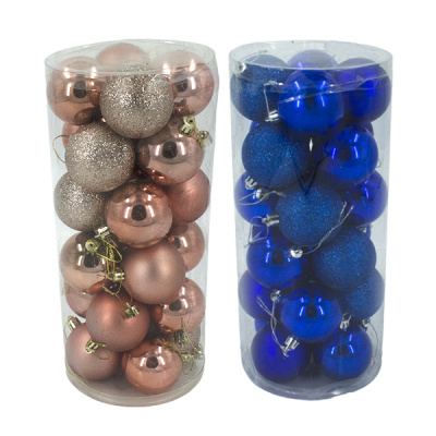 Шары елочные 6см, 24шт