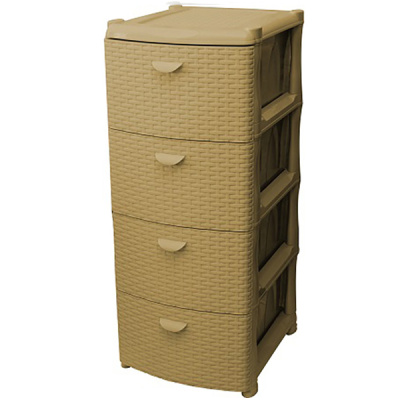 Комод РОТАНГ 4 секции (то)