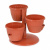 Горшок цветочный "Каскад" 0,7л (терракотовый)(то)