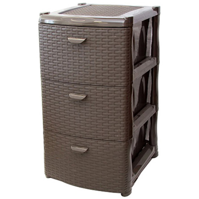 Комод РОТАНГ 3 секции (то)