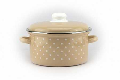 Кастрюля эмал  2,0л 18-1610/4М Горох мелкий-К