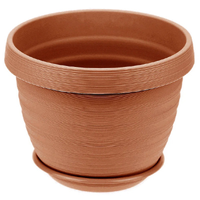 Горшок "Толедо" D24 с поддоном 4,5л терракот