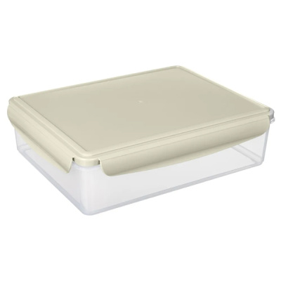 Контейнер для холодильника и СВЧ "SMART LOCK" 3,7л светло-серый (то)