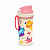 Стакан детский с декором и петлей 400мл (розовый) (то)