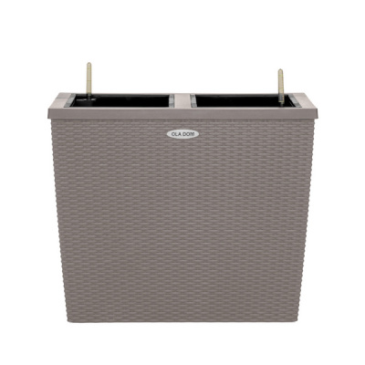 Кашпо RATTAN 28литров OLA DOM (серый)