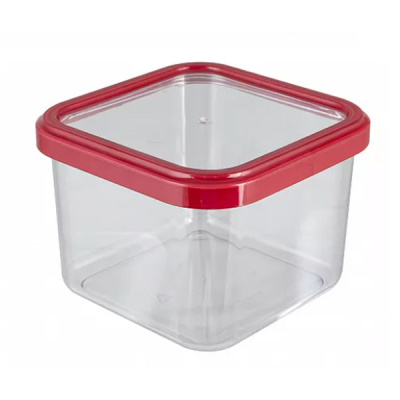 Банка для сыпучих продуктов 0,6л CUBBO (красный)(то)