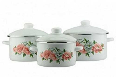 Набор эмал   Розы и пионы  2,0л 3,0л 4,0л    2-3192/4М