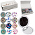 Зеркало косметическое Ø-7см, в пластиковой оправе