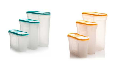 Набор банок 3шт. д/сыпучих продуктов (овал) 1,3л+2,2л+4,0л (то)