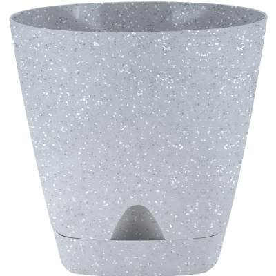 Горшок для цветов AMSTERDAM D200 с прикорневым поливом 4л светлый камень