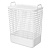 Корзина для белья 35л "KOBO" 380х252х500мм с крыш. (белый)
