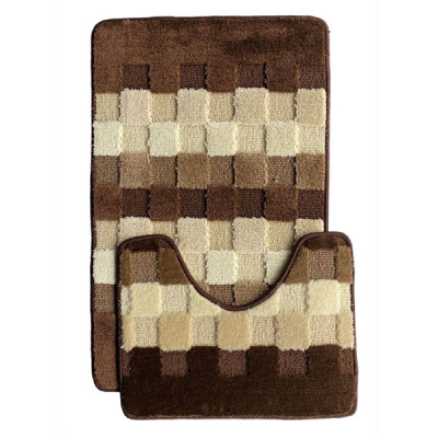 Коврик с вырезом L'CADESI Marathon, 50х60, Блок, темно-коричневый, Турция 