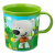 Кружка детская с декором и нескользящим дном 200мл "МИ-МИ-МИШКИ"  (Зеленый)(то)