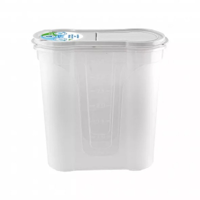 Контейнер для стирального порошка 4л (бежевый,серый)(то)