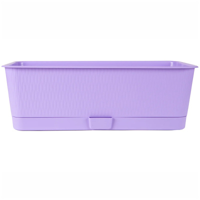 Ящик балконный "Прованс", 9,5л, с поддоном лаванда