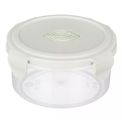 Контейнер для холодильника и СВЧ "ECO STYLE" с клапаном 0,55л св.серый (то)