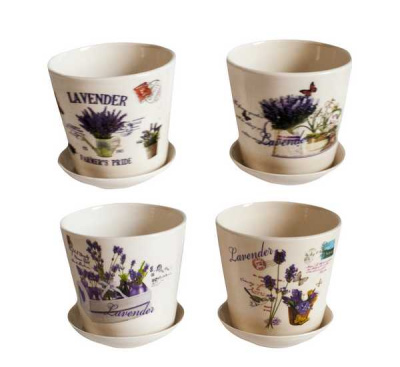 Горшок керамический для цветов 9*11см