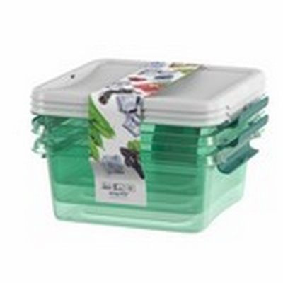 Набор контейнеров Monaco 0,85л (мята полупрозрачный) (то)