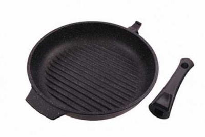 Сковорода-гриль а/пр литая 26см съемн/руч Гранит ТГ7265