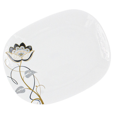 Тарелка подстановочная 35*25*2,5см КВАДРО (стеклокерамика)