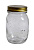 Банка стеклянная с металлической крышкой 7*14см