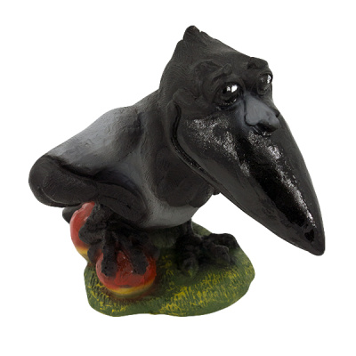 Ворона с яблоками