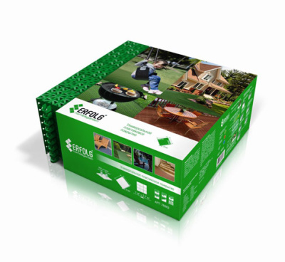 Пластиковое покрытие ERFOLG набор 9пл.34х34см (зел.) (то)