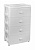 Комод 4-х секционный широкий "Флоран" (белый)(то)