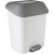 Контейнер для мусора 15л Step с педалью белый (то)