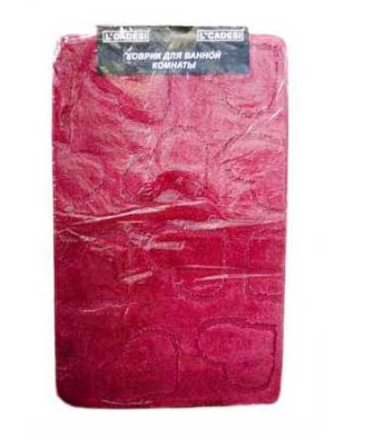 Коврик из полипропилена на латексной основе, "L'CADESI MONO", 50х80см, Вишневый