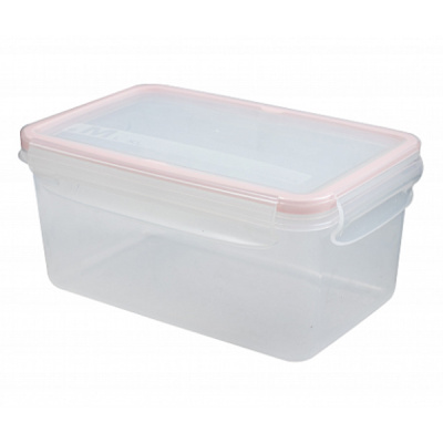Контейнер для СВЧ 1,5л "ЭКСТРА ЛОК" M (розовый) (то)