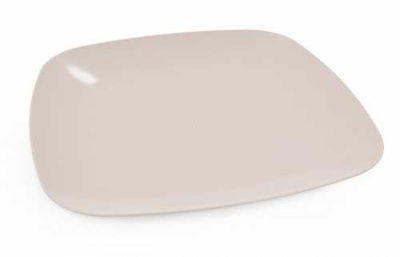 Тарелка "Квадро" плоская (бежевый) (то)