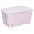 Ящик для игрушек на колесах 66,5л, 685х395х385мм (розовый) (то)
