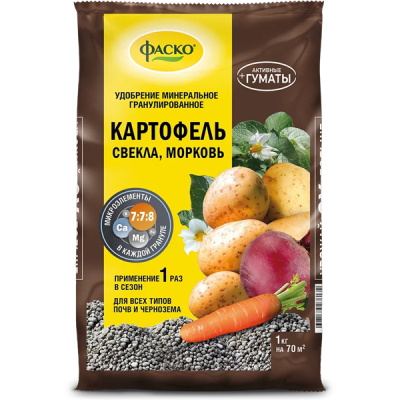 Удобрение сухое Фаско 5М минеральное для картофеля гранулированное 1 кг