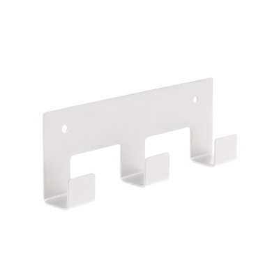 Вешалка настенная 3 крючка (белый) (хпп) (то)