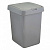 Контейнер для мусора 25л Step с крышкой-клапаном серый (то)