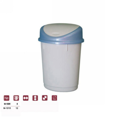 Контейнер для мусора 12л (овальный) мокко-беж. (то)