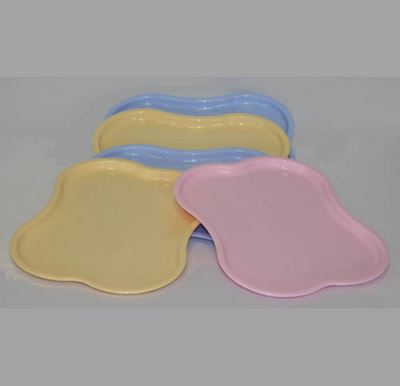 Поднос фигурный ШАРМ 28х22см (в кор. ассорт. цветов)