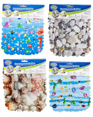 Коврик в раковину декорированный КАМУШКИ 29х25см