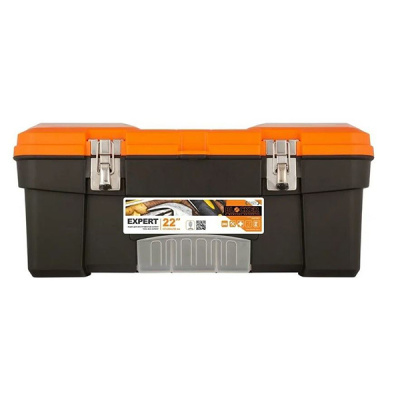 Ящик для инструментов Blocker Expert 22" с мет. замками черно-оранжевый (то)